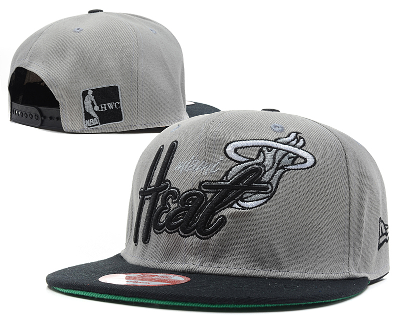 NBA Miami Heat NE Snapback Hat #155